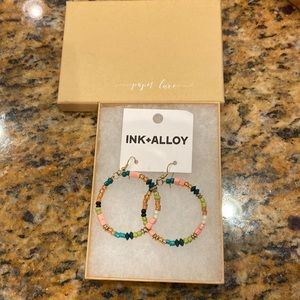 Ink and Alloy Earrings